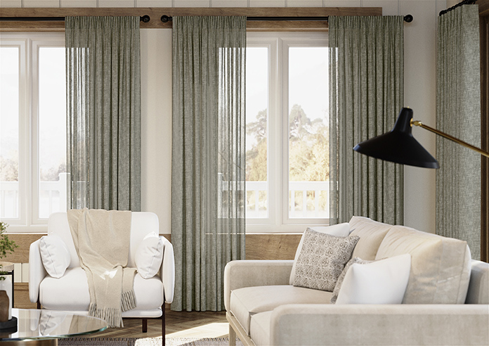 Kalahari Voile, Warm Grey - Made to Measure Curtains - Image 3